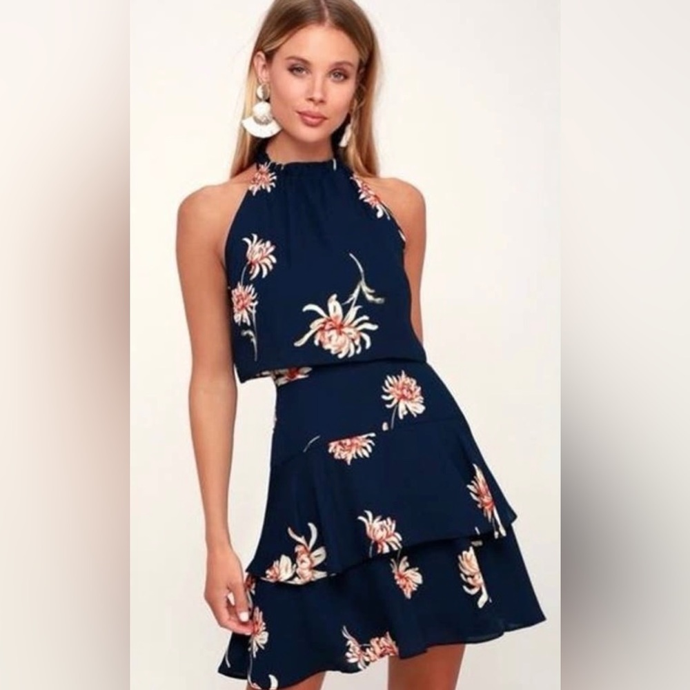 BB Dakota Size 10 Navy Dress
